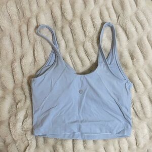 Light Blue Cropped Tank Top